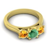 Three Stone Nala Ring