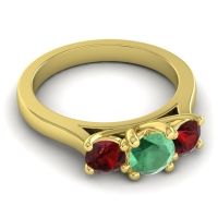 Three Stone Nala Ring