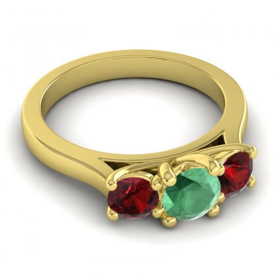 Three Stone Nala Ring