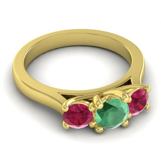 Three Stone Nala Ring