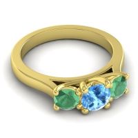 Three Stone Nala Ring