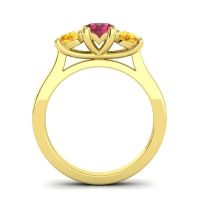 Three Stone Nala Ring