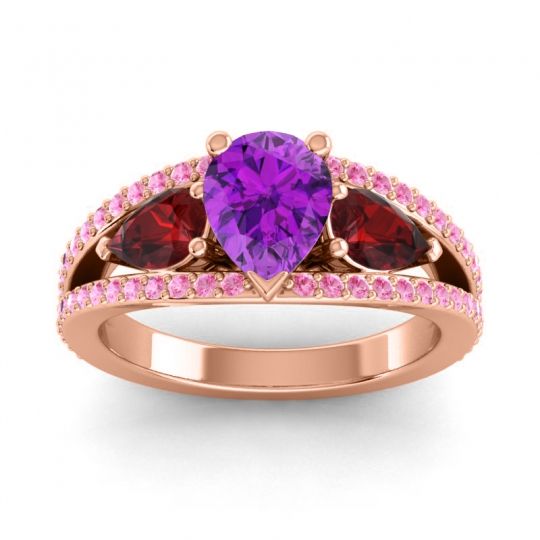 Modern Pave Pear Vatama Ring