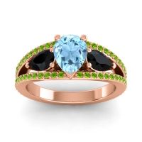 Modern Pave Pear Vatama Ring
