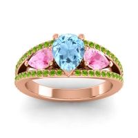 Modern Pave Pear Vatama Ring