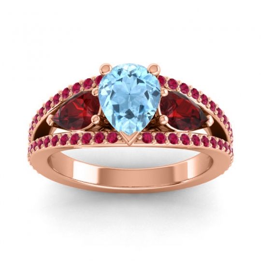 Modern Pave Pear Vatama Ring