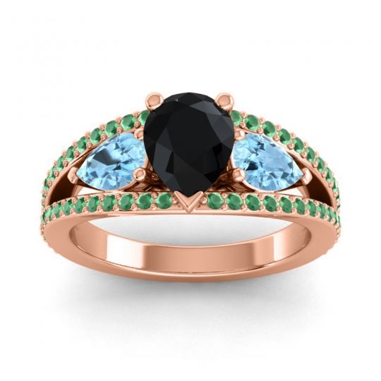 Modern Pave Pear Vatama Ring