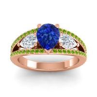 Modern Pave Pear Vatama Ring