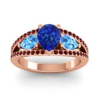 Modern Pave Pear Vatama Ring