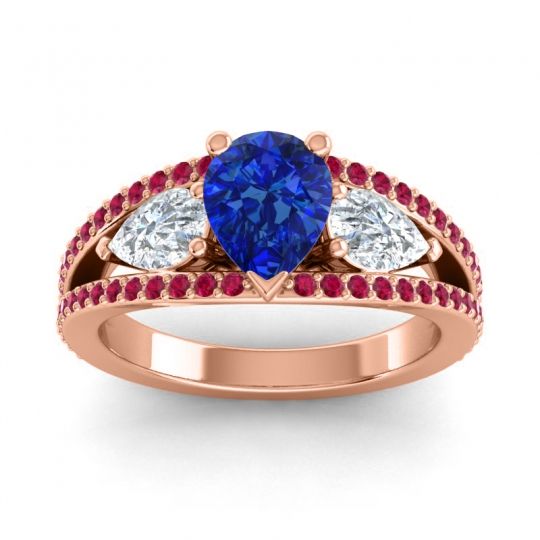 Modern Pave Pear Vatama Ring