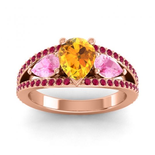 Modern Pave Pear Vatama Ring