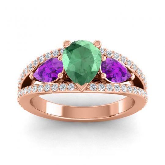 Modern Pave Pear Vatama Ring