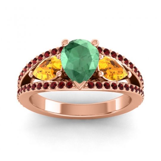 Modern Pave Pear Vatama Ring