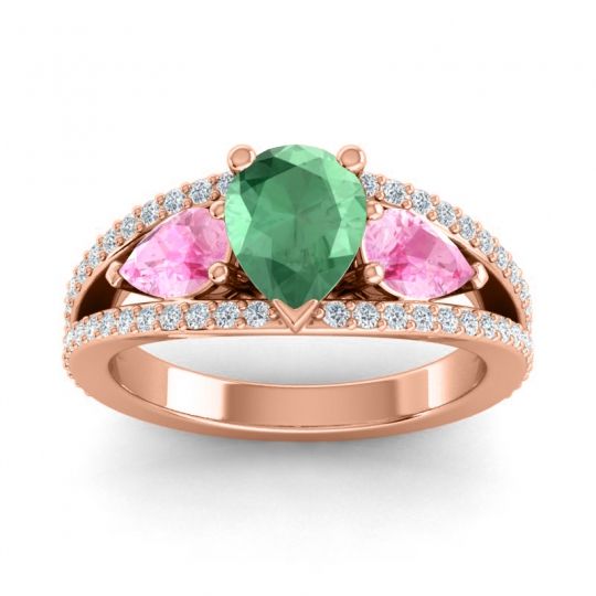 Modern Pave Pear Vatama Ring