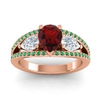 Modern Pave Pear Vatama Ring