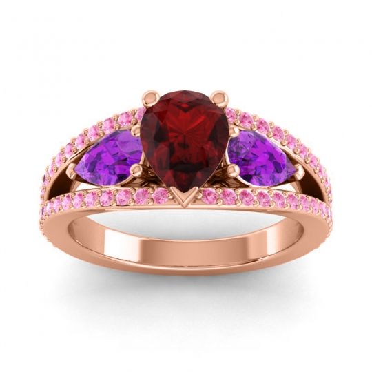 Modern Pave Pear Vatama Ring