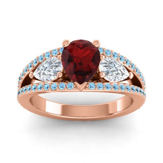 Modern Pave Pear Vatama Ring