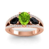 Modern Pave Pear Vatama Ring