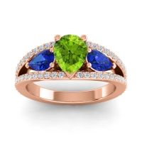 Modern Pave Pear Vatama Ring