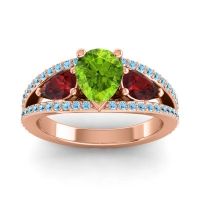 Modern Pave Pear Vatama Ring