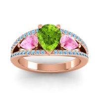 Modern Pave Pear Vatama Ring