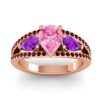 Modern Pave Pear Vatama Ring