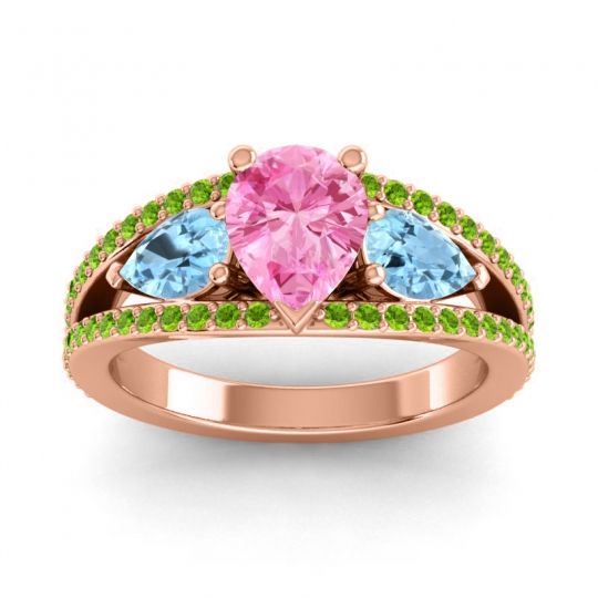 Modern Pave Pear Vatama Ring