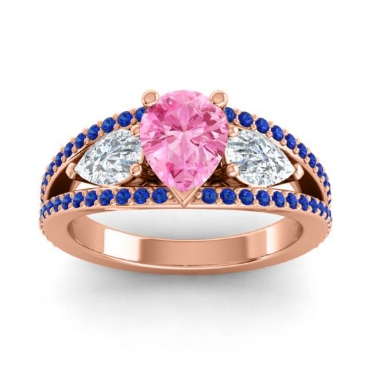 Modern Pave Pear Vatama Ring