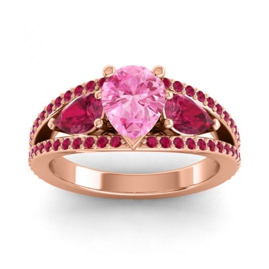 Modern Pave Pear Vatama Ring