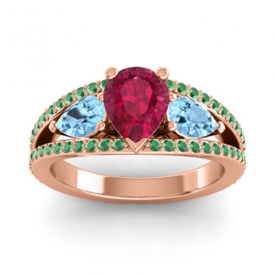 Modern Pave Pear Vatama Ring