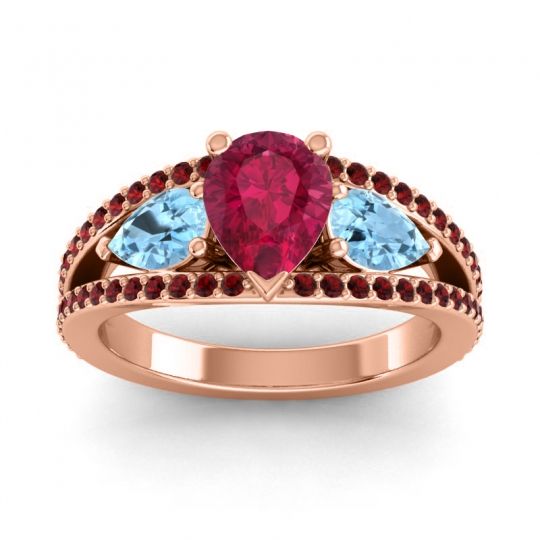 Modern Pave Pear Vatama Ring