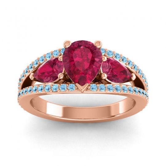 Modern Pave Pear Vatama Ring