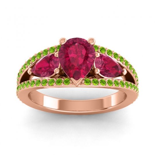 Modern Pave Pear Vatama Ring