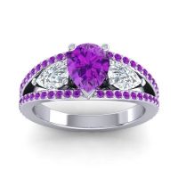 Modern Pave Pear Vatama Ring