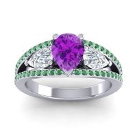 Modern Pave Pear Vatama Ring