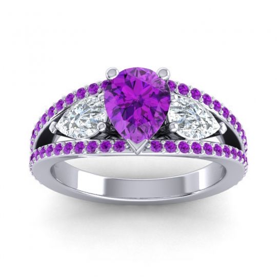 Modern Pave Pear Vatama Ring