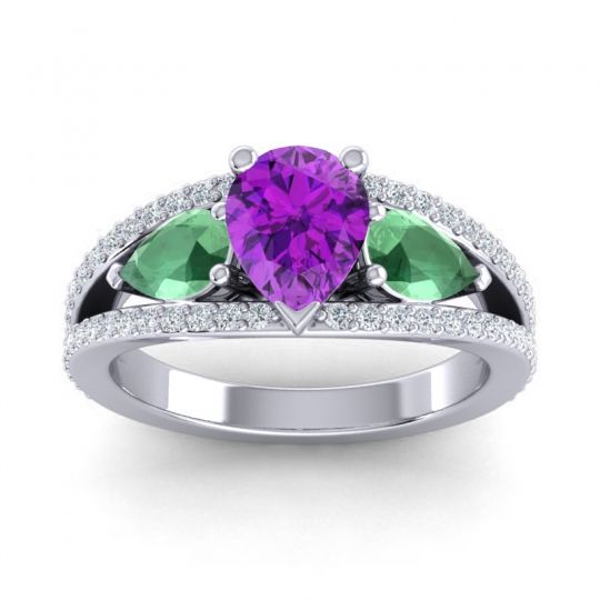 Modern Pave Pear Vatama Ring