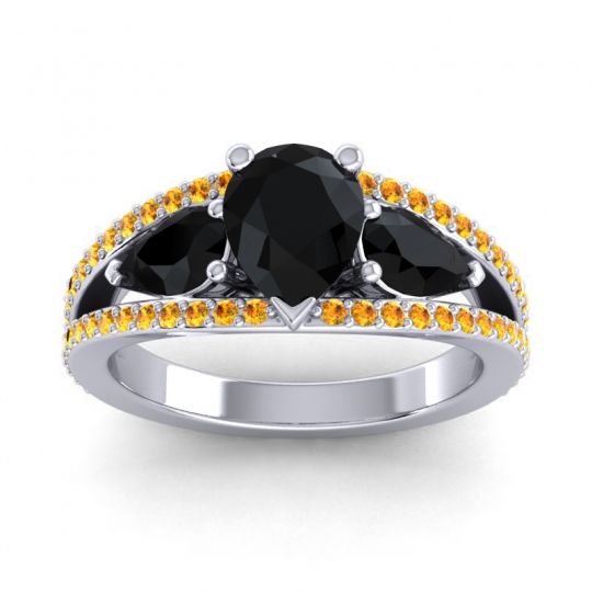 Modern Pave Pear Vatama Ring