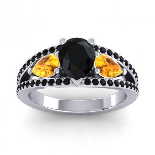 Modern Pave Pear Vatama Ring