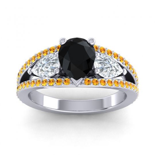 Modern Pave Pear Vatama Ring