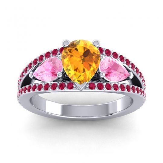 Modern Pave Pear Vatama Ring