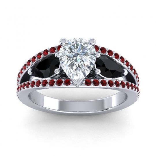 Modern Pave Pear Vatama Ring