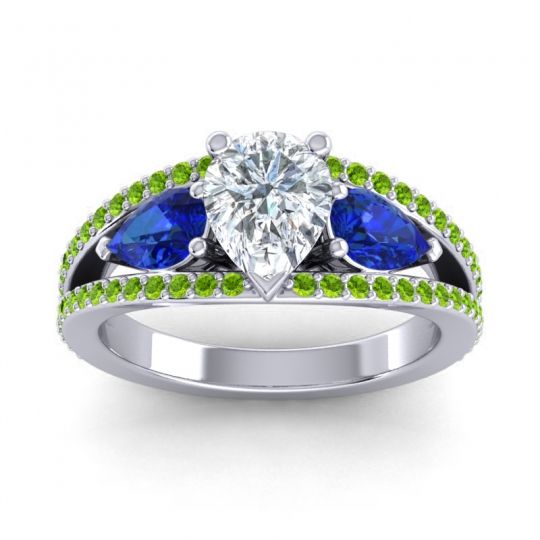 Modern Pave Pear Vatama Ring
