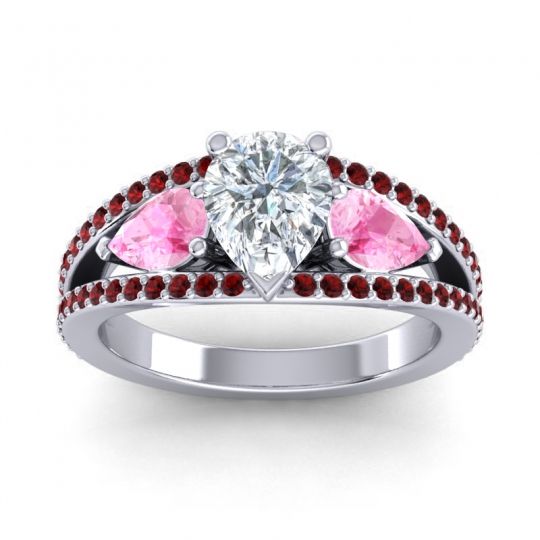 Modern Pave Pear Vatama Ring