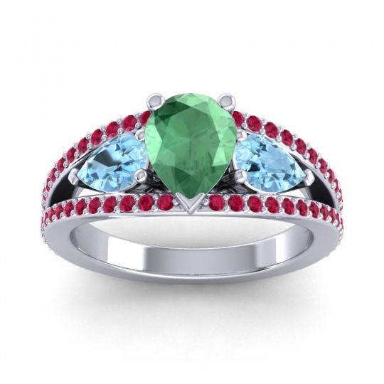 Modern Pave Pear Vatama Ring