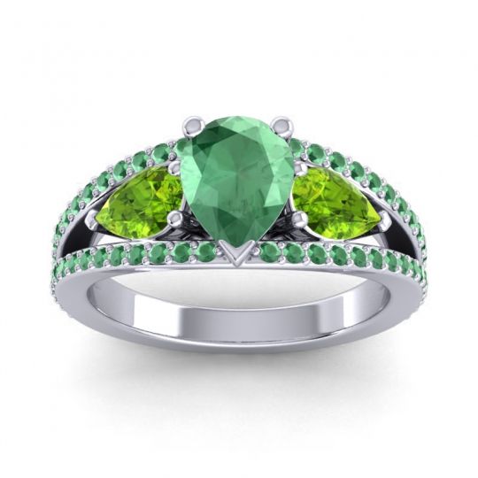 Modern Pave Pear Vatama Ring