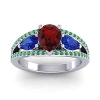 Modern Pave Pear Vatama Ring