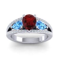 Modern Pave Pear Vatama Ring