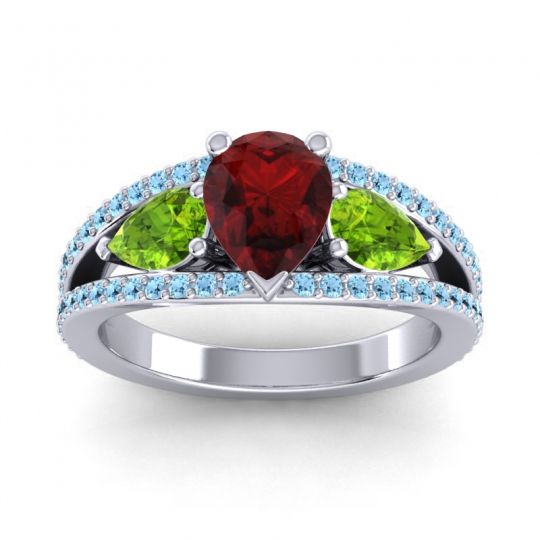 Modern Pave Pear Vatama Ring