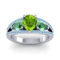 Modern Pave Pear Vatama Ring